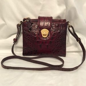 Brahmin burgundy “Mojito” leather crossbody